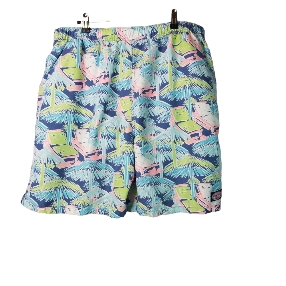 Vineyard Vines palm tree swim trunks